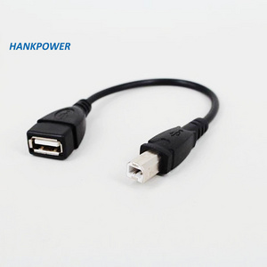 Factory Customized USB A Female to USB B Male data cable Printer scanner hard disk convert  USB B Male data cable