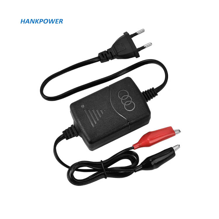 12V 1.5A SLA Battery Charger Automatic Float Charger DC AC Adapter Smart Charger with Alligator Clips