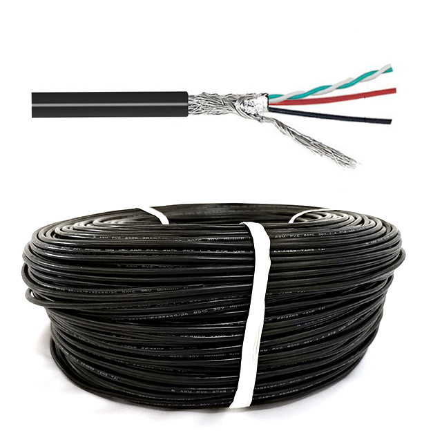 High speed VW-1 UL2725 USB 2.0 rated 28AWG*1P+24AWG*2C data charge cable wire roll