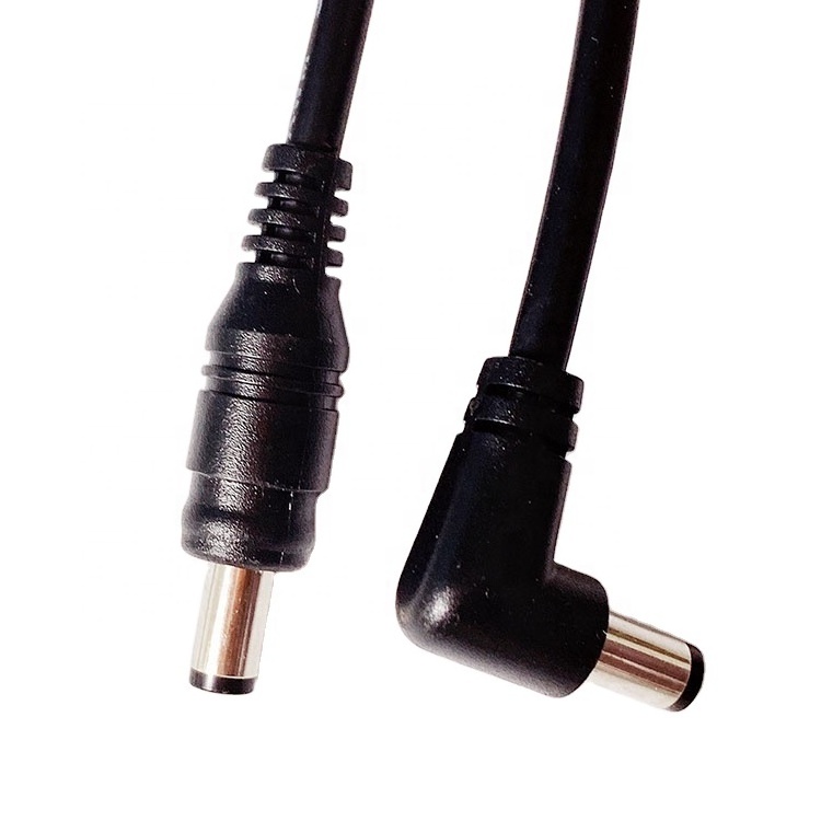 UL-2464 18AWG high power right angle DC5.5MM to straight DC5521 power DC cable