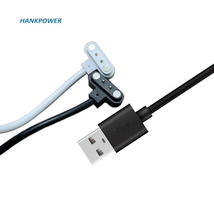 2 in 1 Magnetic Charge Charging Cable 4mm Magnet Suctio 2pin USB Power charger with 4.0 female connector