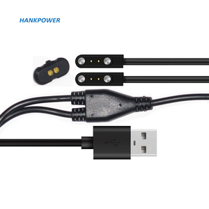 2 in 1 Magnetic Charge Charging Cable 4mm Magnet Suctio 2pin USB Power charger with 4.0 female connector