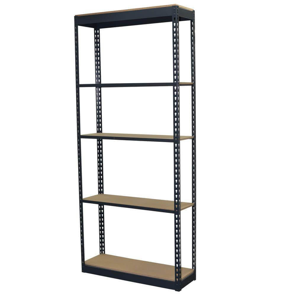 Light Duty Home Garage Use Boltless Shelving 5 levels Double Rivet Rack