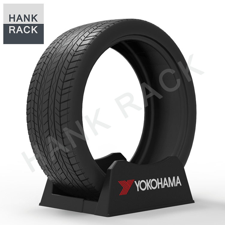 Hot Selling Plastic Portable Advertising Display Storage Rack Stand for Tires Tire Display