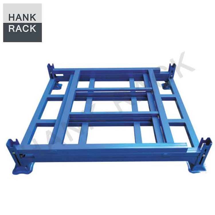 Warehouse storage equipment customized metal warehouse crates stacking shelves stacking racks