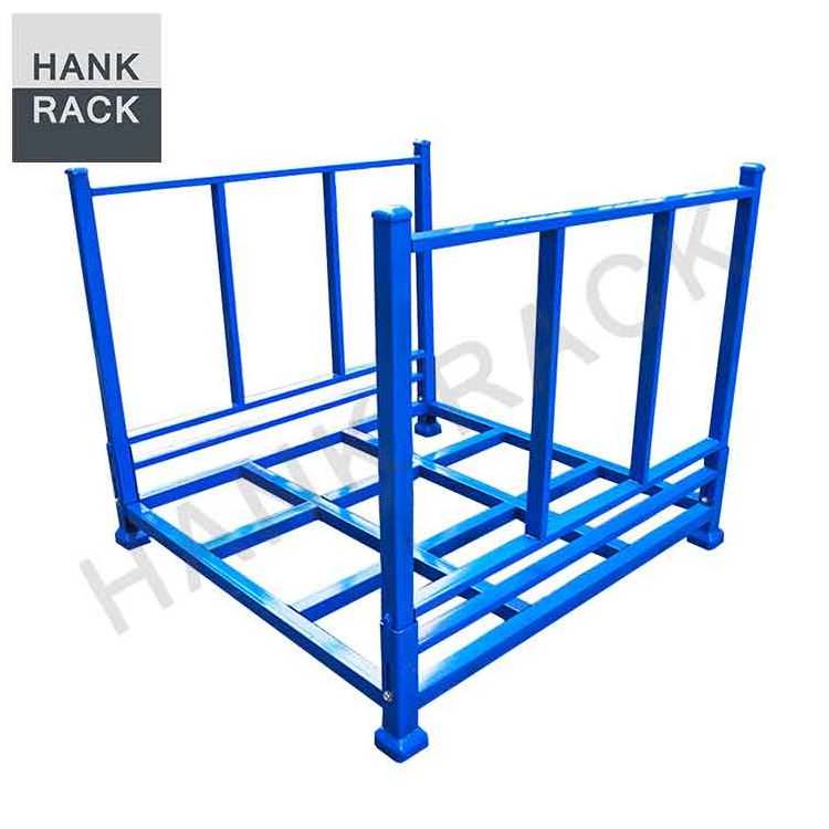 Warehouse storage equipment customized metal warehouse crates stacking shelves stacking racks