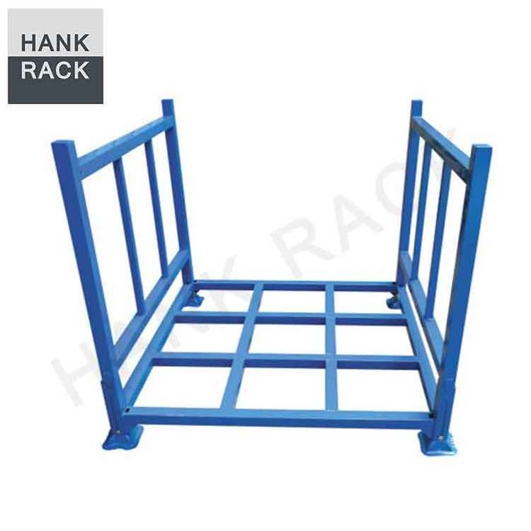 Warehouse storage equipment customized metal warehouse crates stacking shelves stacking racks