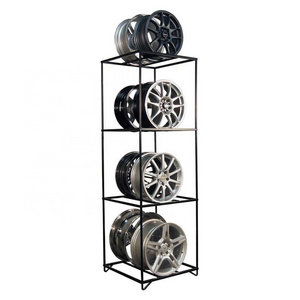 22 inches Car Wheel Rim Display Rack Alloy Double Side Wheel Display Stands