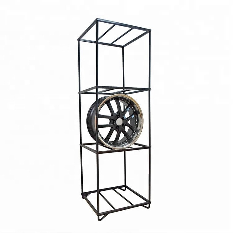 22 inches Car Wheel Rim Display Rack Alloy Double Side Wheel Display Stands