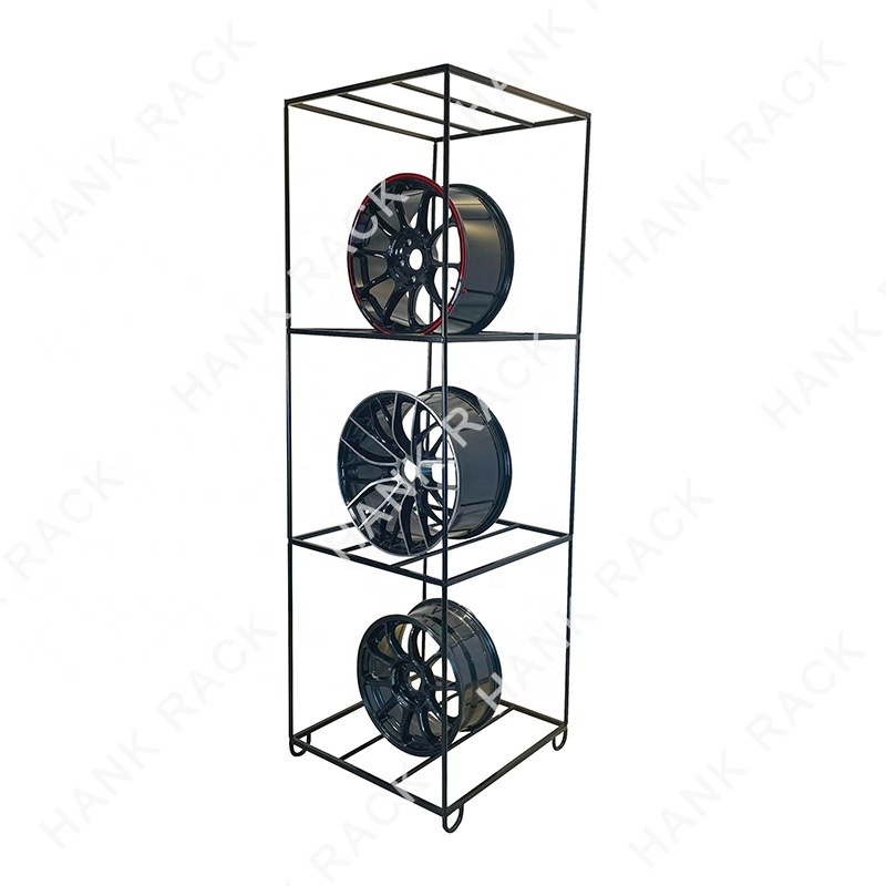 22 inches Car Wheel Rim Display Rack Alloy Double Side Wheel Display Stands