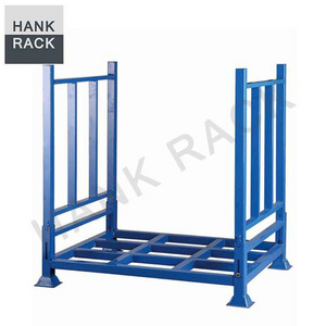 Warehouse storage equipment customized metal warehouse crates stacking shelves stacking racks