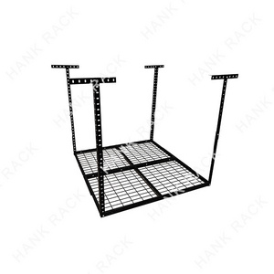 4x8ft Overhead Garage Storage Roof Rack Ceiling Dropdown Adjustable Ceiling Garage Rack