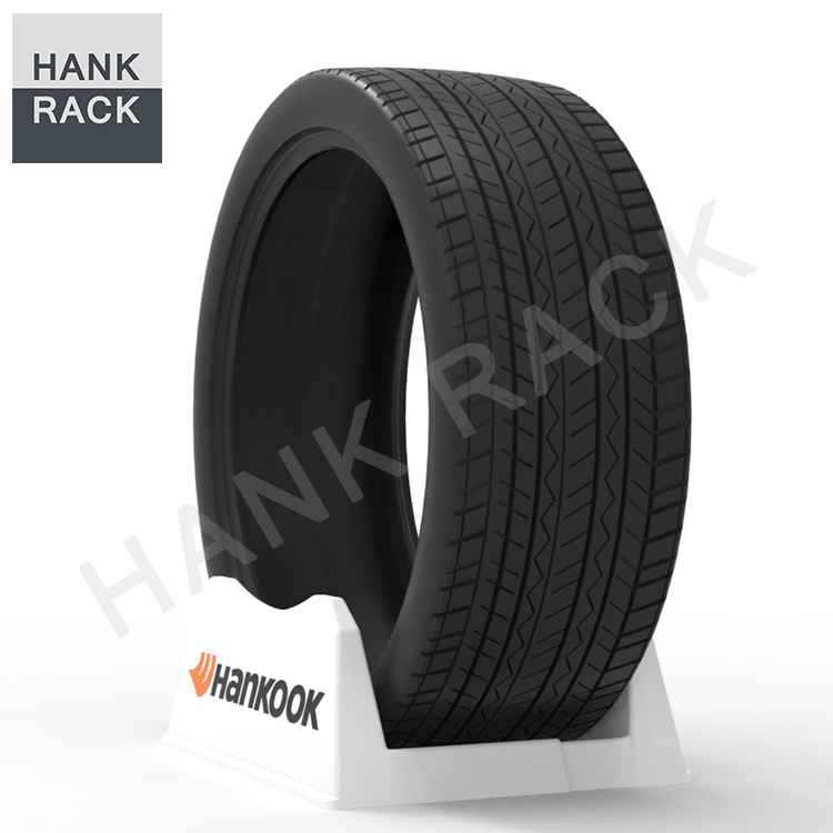 Customized retail store metal steel plastic tire wheel display floor standing auto tyre display stand