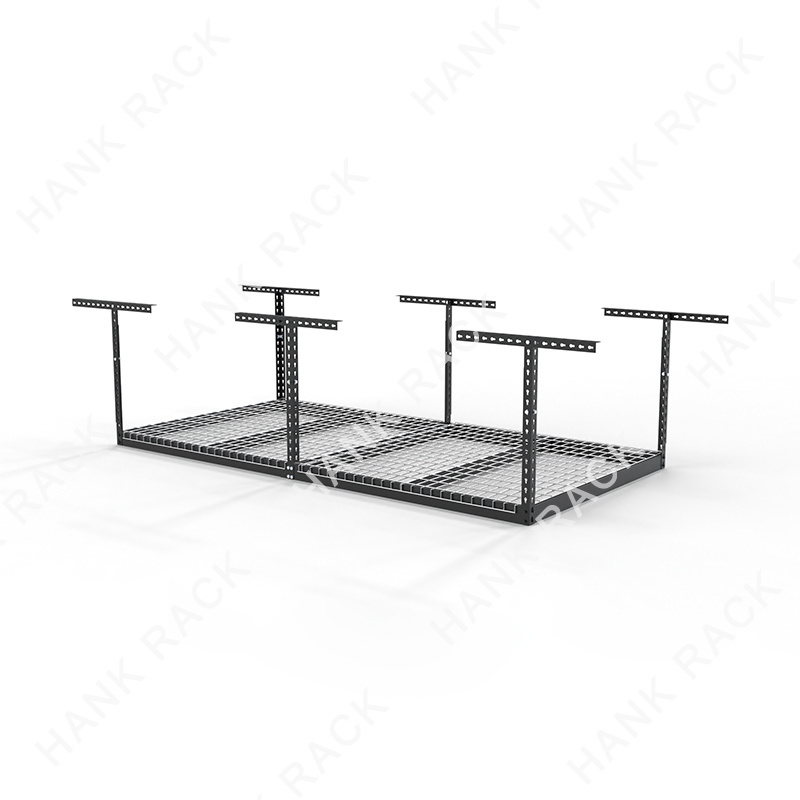 4x8ft Overhead Garage Storage Roof Rack Ceiling Dropdown Adjustable Ceiling Garage Rack