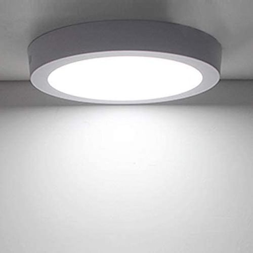 LED Flush Mount Panel Ceiling Light 6 to 24W Flat Round Surface Mounted Downlight Lamp for Closet Hallway Stairs Kitchen