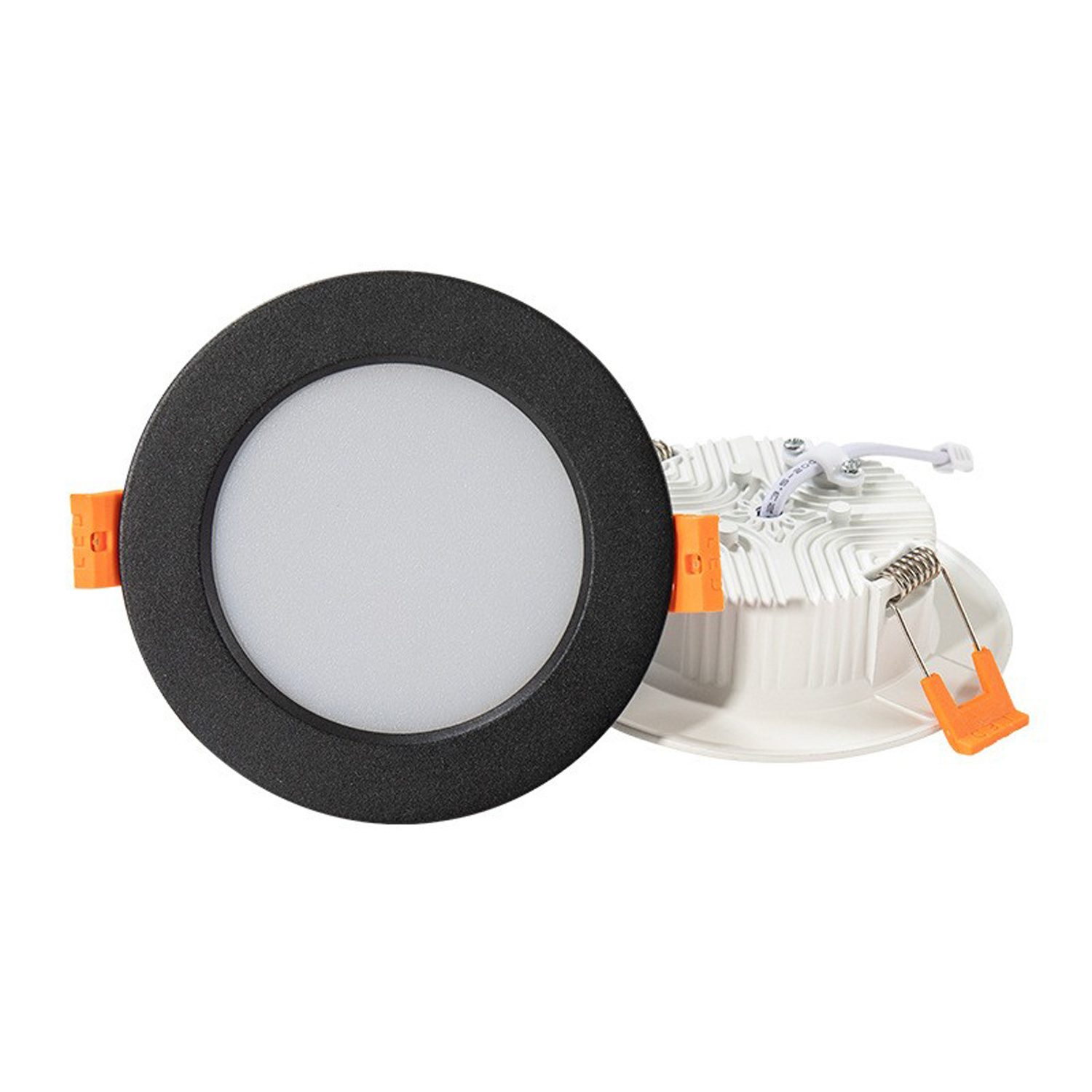 6.7Inch Ultra-Thin LED Recessed Ceiling Light, 18W 6000K 1800LM Daylight Canless Wafer Downlight Eqv 110W LED Can Lights