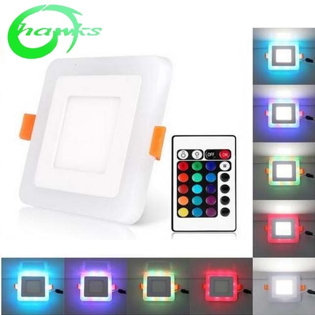 Two Color Changing Led Panel Light,6w 9w 18w 24w  Smd Double Color Led Light Panel, High Quality Two Color Changing Led Panel Li