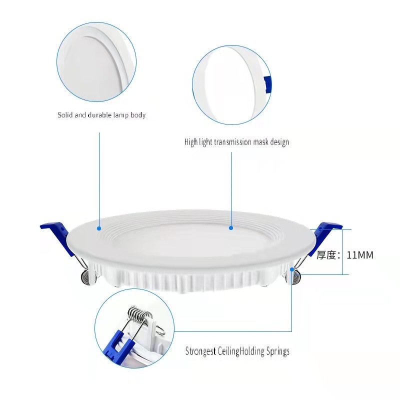 6 Inch Ultra-Thin LED Recessed Ceiling Light with Junction Box,  12W 110W Eqv,Dimmable Can-Killer Downlight, ETL and Energy Star