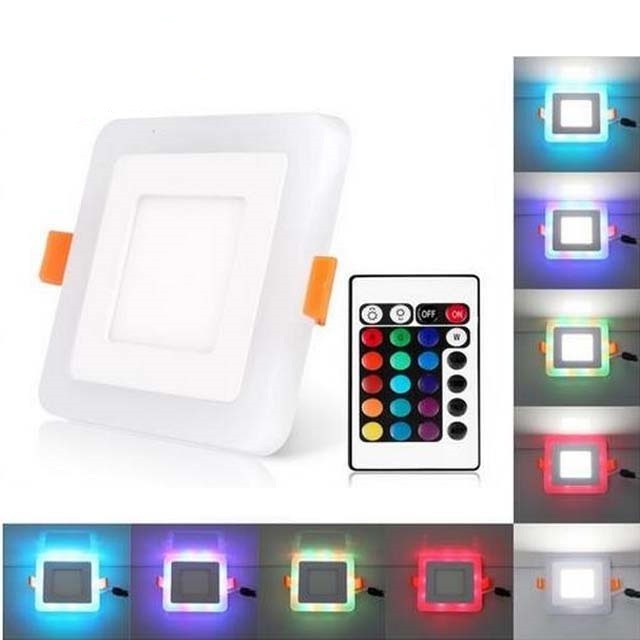 Two Color Changing Led Panel Light,6w 9w 18w 24w  Smd Double Color Led Light Panel, High Quality Two Color Changing Led Panel Li