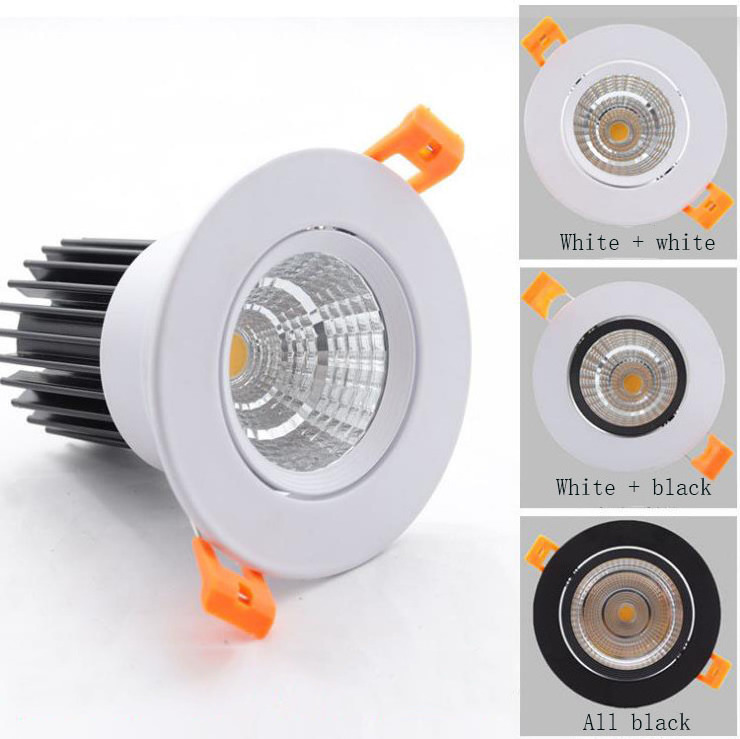 LED spotlight embedded downlight hotel project adjustable angle cob wall washer anti-glare ceiling light