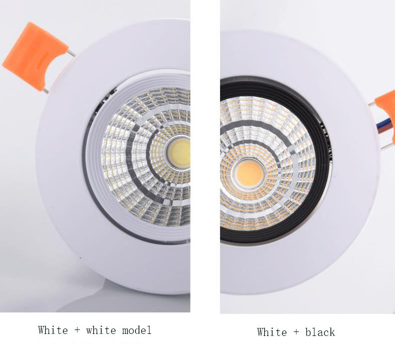 LED spotlight embedded downlight hotel project adjustable angle cob wall washer anti-glare ceiling light