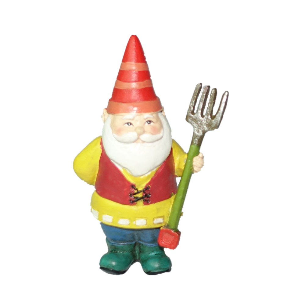 3.4 Inch fairy garden Gnomes Figures Funny Dwarf