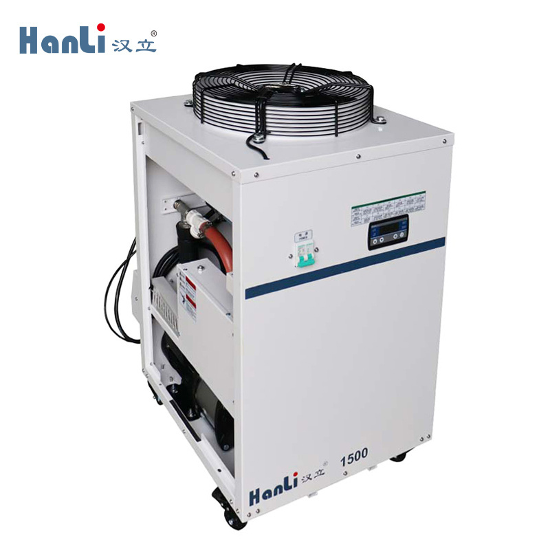 Strong performance of centrifugal air-cooled laser vortex water cooler