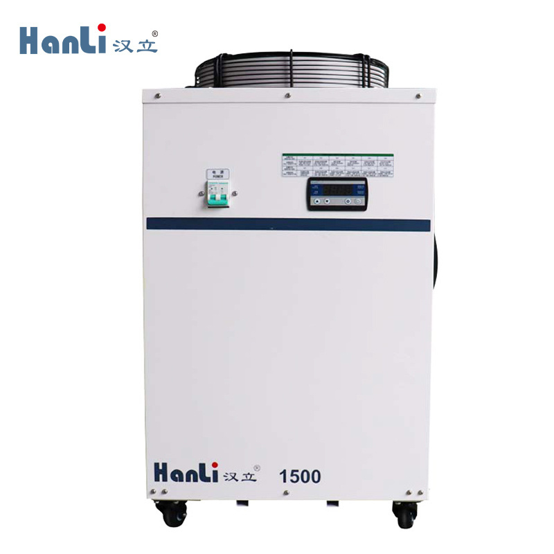 Strong performance of centrifugal air-cooled laser vortex water cooler