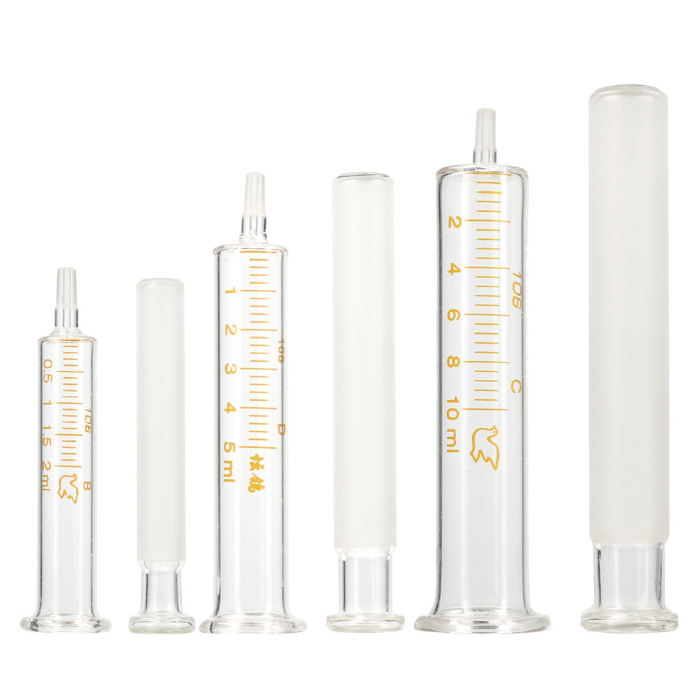 Glass Push-Tube Syringe All Glass Essential Oil Essence Perfume Cosmetics Packaging Tool