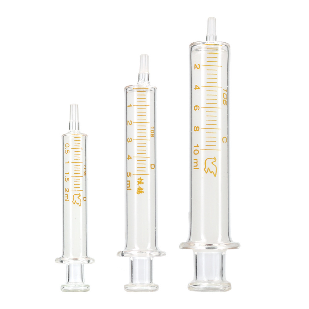 Glass Push-Tube Syringe All Glass Essential Oil Essence Perfume Cosmetics Packaging Tool