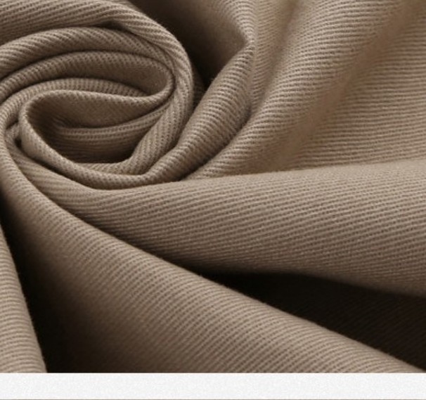 Brown color cotton 92% cotton 8% elastane fabric kain cotton plain