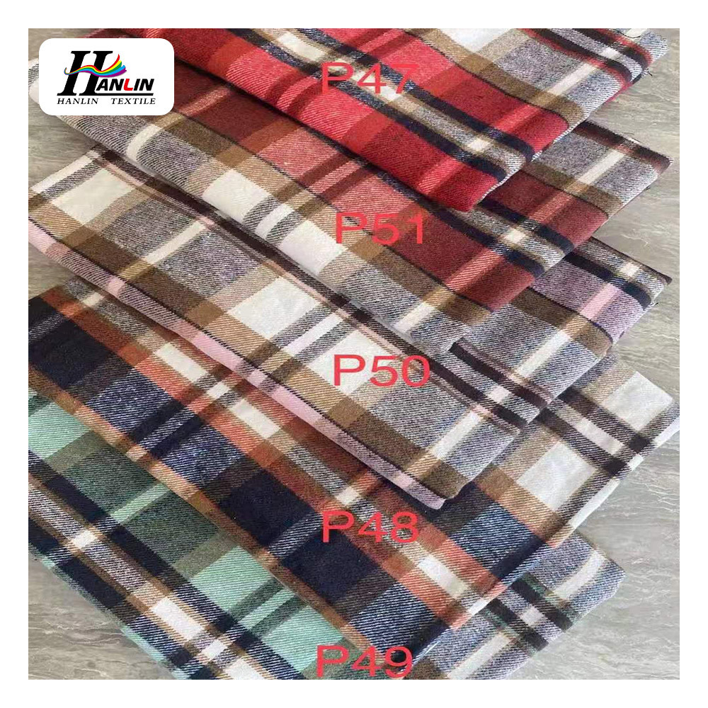 Hot Sale yarn dyed flannel fabric 150 gsm export to Indonesia /Mexico market