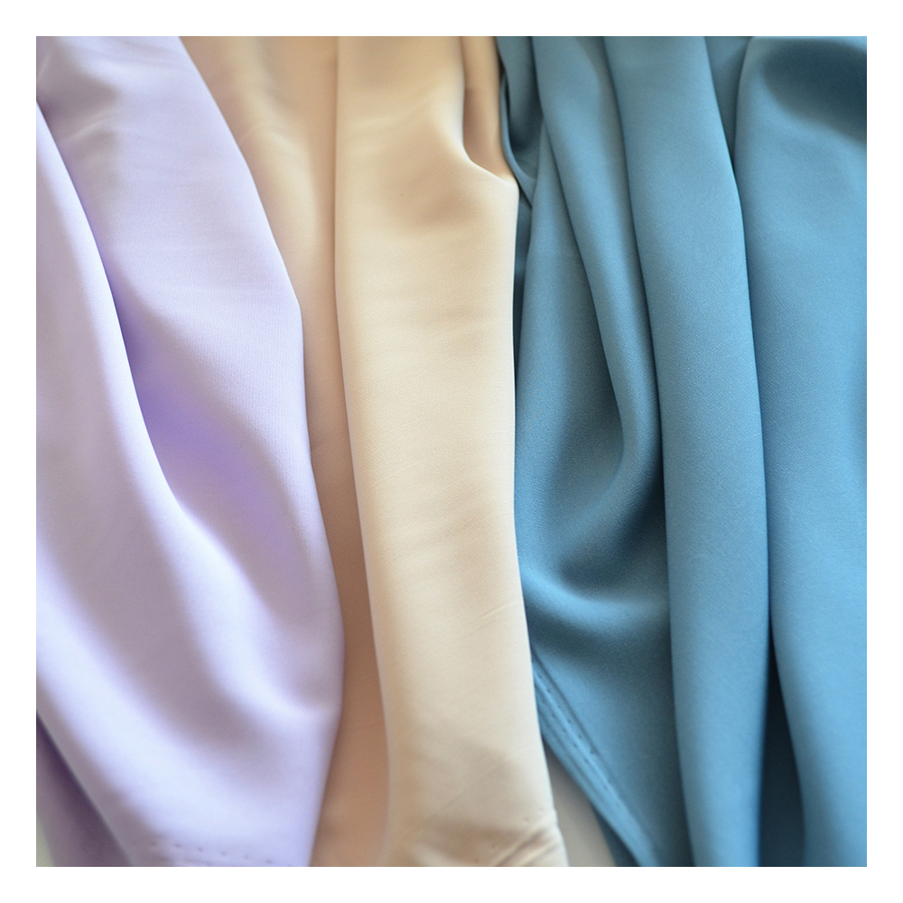 Sph Solid Color 130gsm 100% Polyester Twill Dyed Dull Sph Woven Poka Fabric Fabric For Women Dress