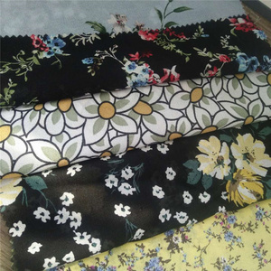 Cheaper price chiffon printing fabric stocklot wholesale from China supplier fabrics turkey market in dubai