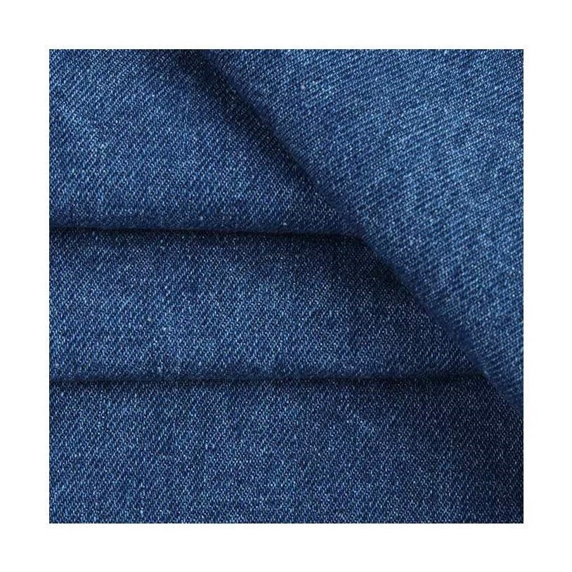 Wholesale Stock Lot Woven Good Stretch 10.5oz Blue Stock Denim Fabric Jeans