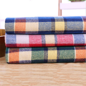 plaid flannel yarn dyed cotton polyester brushed fabric to Mexico