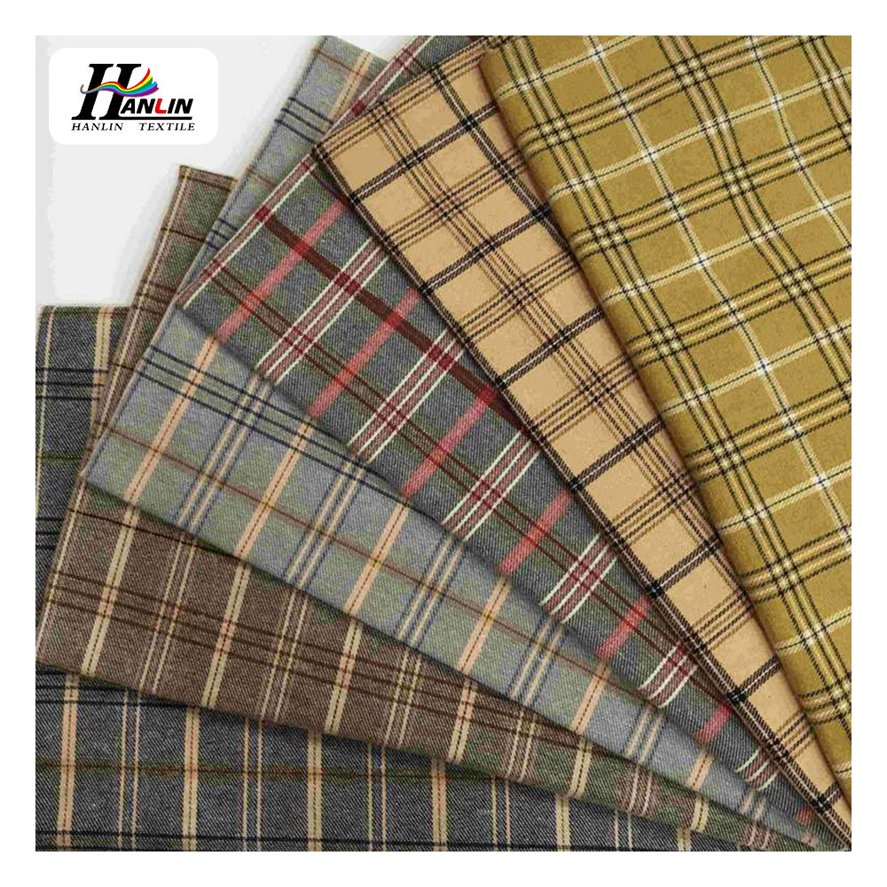 Shaoxing wholesaler  twill tweed fabric wool and polyester woven woolen flannel fabric