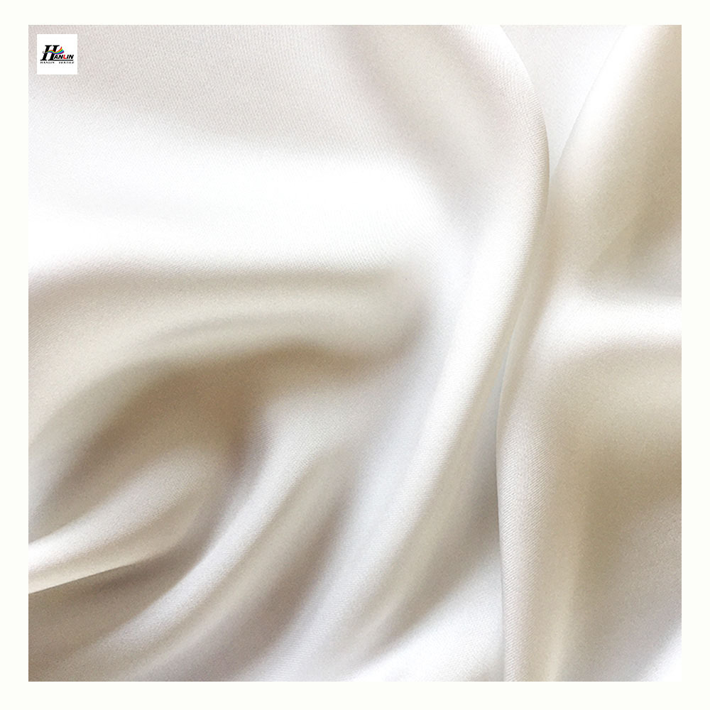 Wholesale Polyester Satin Duchess Satin Silk Fabric White For Dresses