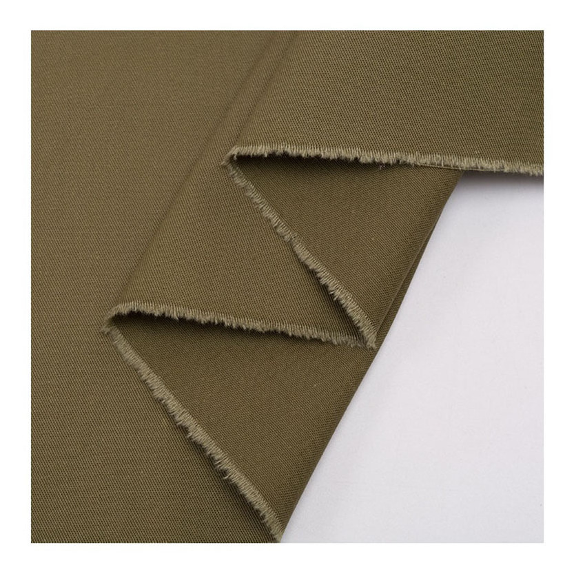 Cotton Stretch Fabric Cotton Twill 300GSM 10*16+70D Heavy Cotton Twill Fabric Shaoxing Textile Chino Twill Spandex Fabric