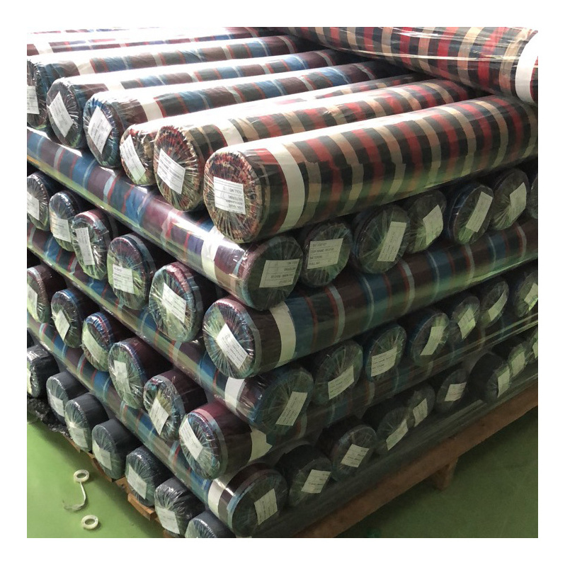 60 cotton 40 polyester yarn dyed fabric stocklot wholesale yarn dyed check clothing fabric material shirting stock china flannel