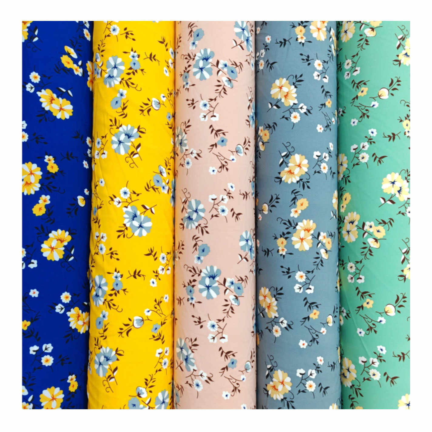 Customized 100D 4 way stretch elastane fabric 95 polyester 5 spandex fabric flower dress super soft polyester spandex fabric