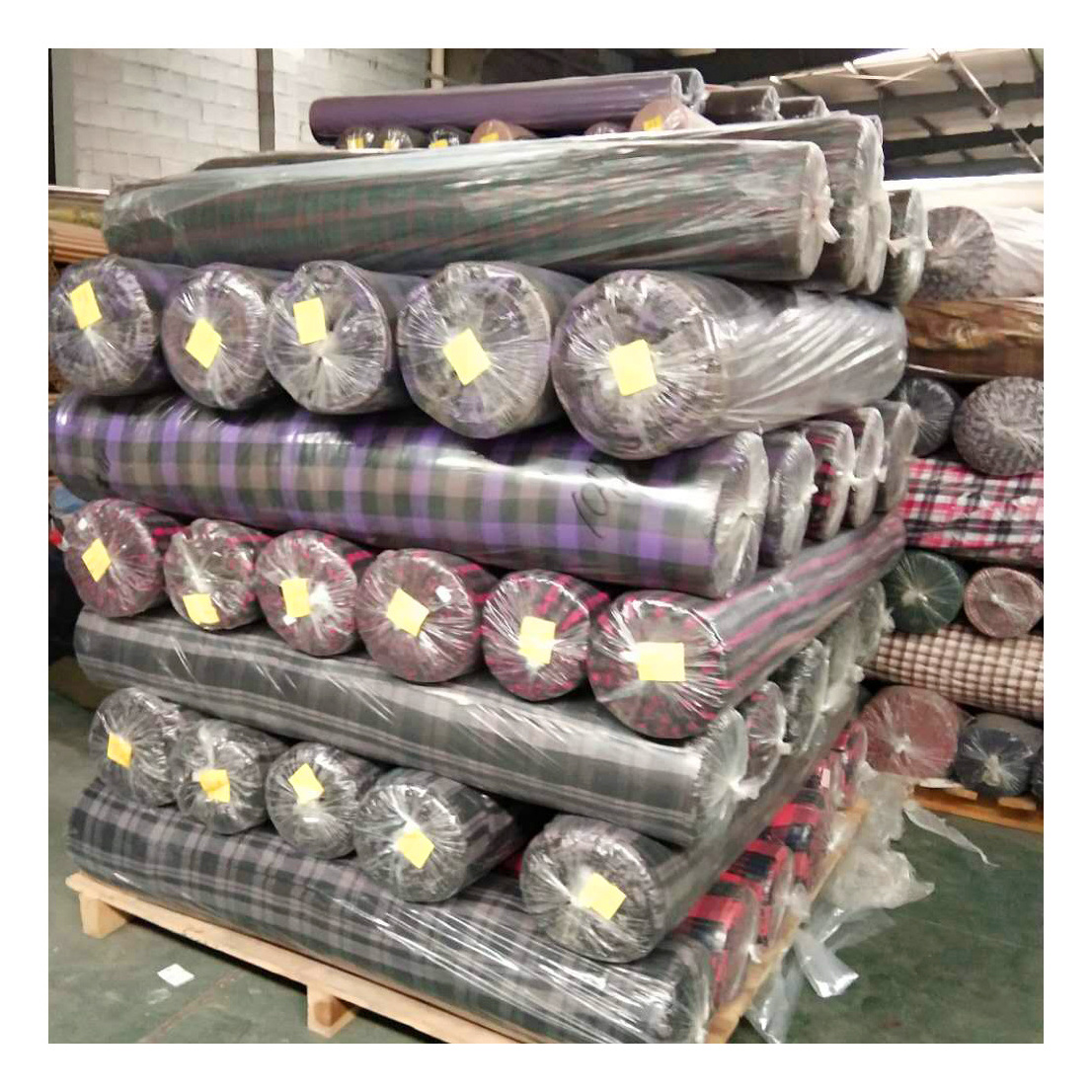 60 cotton 40 polyester yarn dyed fabric stocklot wholesale yarn dyed check clothing fabric material shirting stock china flannel