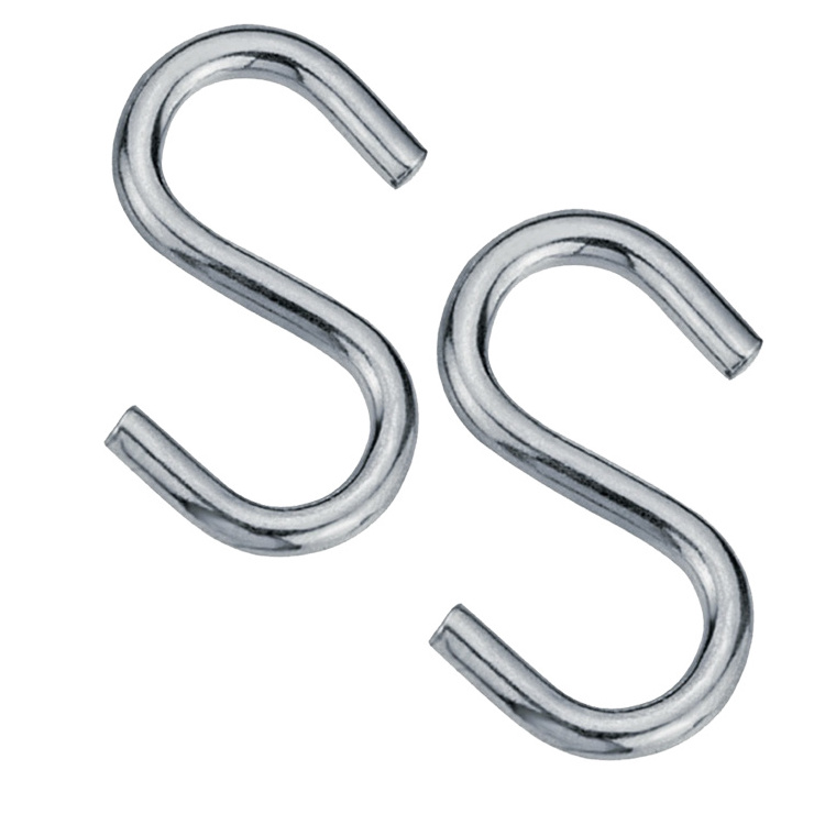 High quality heavy duty S shaped hooks s hook stainless steel workbench metal s hooks