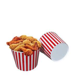 Hot Sale Food Grade Take Away Disposable Greaseproof Paper Fried Chicken Kfc Bucket Fried Chicken Bucket