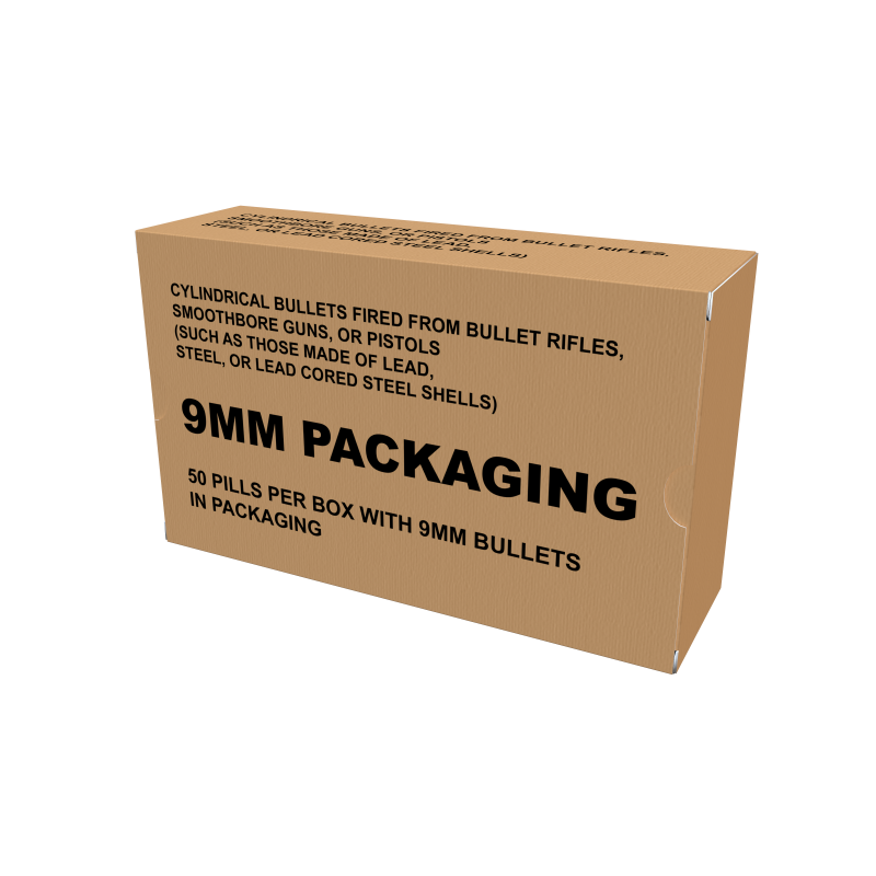 Factory Cheap Price Custom Design 9mm Ammo Packaging Box With Ammo Tray Bullet Kraft  Paper Packing