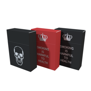 Custom Size Color Cigarette Packaging Box Logo Printed Cigarette Smoke Case Flip Top Blank Cigarette Paper Boxes Packaging