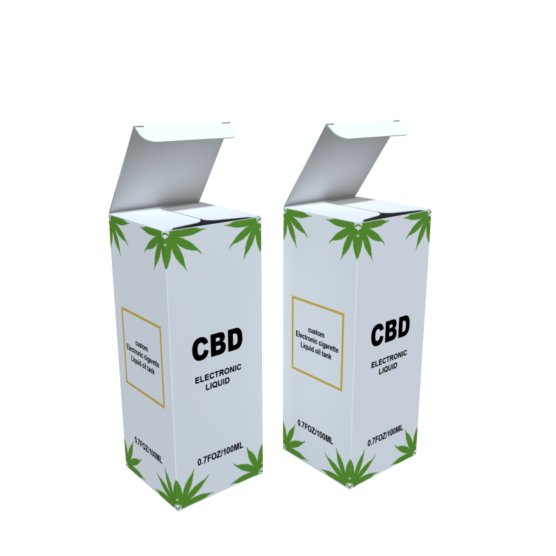 Custom Logo Cbd Plant Extracts Pure Hemp Oil Box Hemp Seed Oil For Skin Care Hemp Oil Body Massage Packaging Box