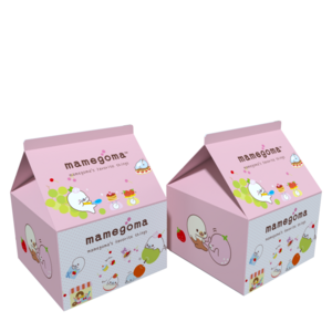 High Quality Custom Logo Printed Milk Carton Cute Paper Packaging Milk Foldable Carton Box