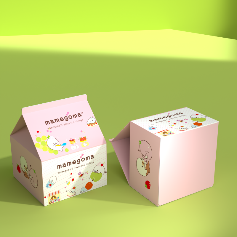 High Quality Custom Logo Printed Milk Carton Cute Paper Packaging Milk Foldable Carton Box