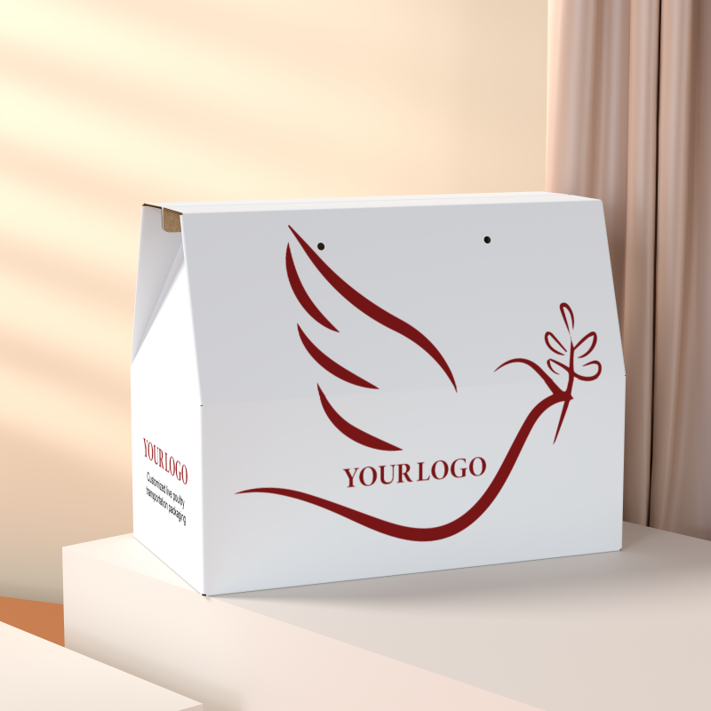 Wholesale Pigeon Chicken Shipping Boxes With Logo Print Hotsale Corrugated Paper Pet Boxes For Shipping With Handle